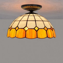 Plafondlampe i Tiffany-Stil...