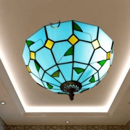 Plafondlampe i Tiffany-Stil...
