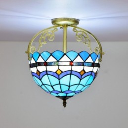 Plafondlampe i Tiffany-Stil...