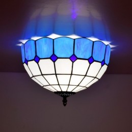 Plafondlampe i Tiffany-Stil...
