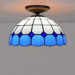 Plafondlampe i Tiffany-Stil...