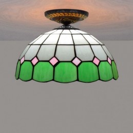 Plafondlampe i Tiffany-Stil...