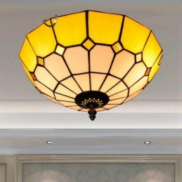 Plafondlampe i Tiffany-Stil...