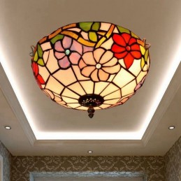 Plafondlampe i Tiffany-Stil...