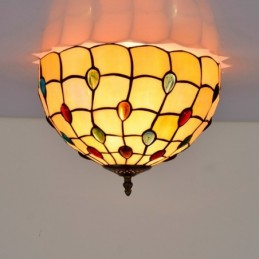Plafondlampe i Tiffany-Stil...