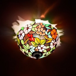 Plafondlampe i Tiffany-Stil...