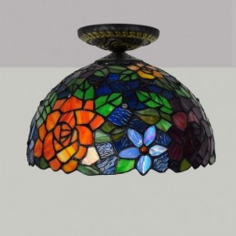 Plafondlampe i Tiffany-Stil...