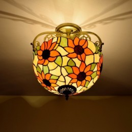 Plafondlampe i Tiffany-Stil...