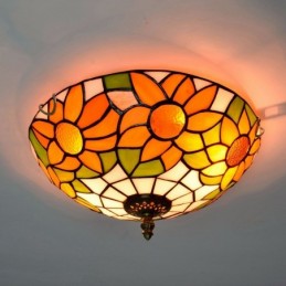 Plafondlampe i Tiffany-Stil...