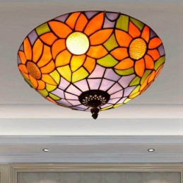 Plafondlampe i Tiffany-Stil...