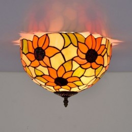 Plafondlampe i Tiffany-Stil...