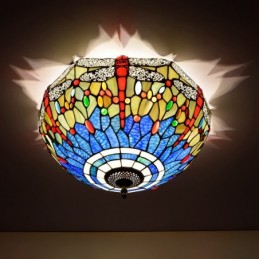 Plafondlampe i Tiffany-Stil...