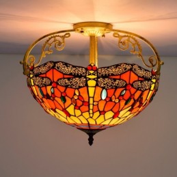 Plafondlampe i Tiffany-Stil...