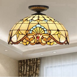 Plafondlampe i Tiffany-Stil...
