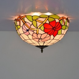 Plafondlampe i Tiffany-Stil...