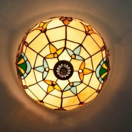 Plafondlampe i Tiffany-Stil...