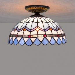 Plafondlampe i Tiffany-Stil...