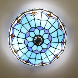 Plafondlampe i Tiffany-Stil...