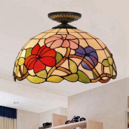 Plafondlampe i Tiffany-Stil...