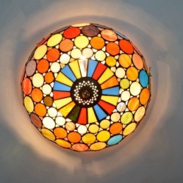 Plafondlampe i Tiffany-Stil...