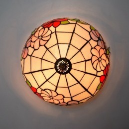 Plafondlampe i Tiffany-Stil...