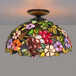 Plafondlampe i Tiffany-Stil...