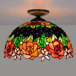 Plafondlampe i Tiffany-Stil...