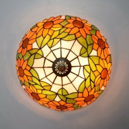 Plafondlampe i Tiffany-Stil...