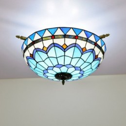 Plafondlampe i Tiffany-Stil...