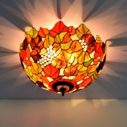 Plafondlampe i Tiffany-Stil...