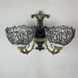 Væglampe i Tiffany-Stil med...