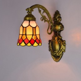 Væglampe i Tiffany-Stil med...