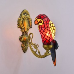 Væglampe i Tiffany-Stil med...