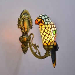 Væglampe i Tiffany-Stil med...