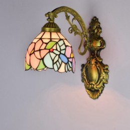 Væglampe i Tiffany-Stil med...