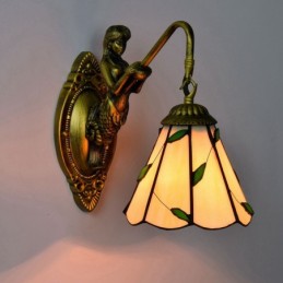 Væglampe i Tiffany-Stil med...