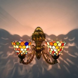 Væglampe i Tiffany-Stil med...