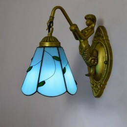 Væglampe i Tiffany-Stil med...