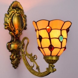 Væglampe i Tiffany-Stil med...