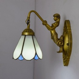 Væglampe i Tiffany-Stil med...