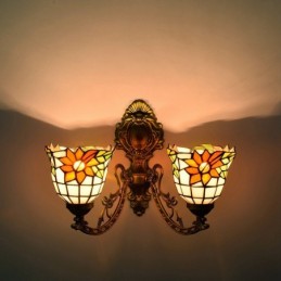 Væglampe i Tiffany-Stil med...