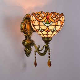 Væglampe i Tiffany-Stil med...