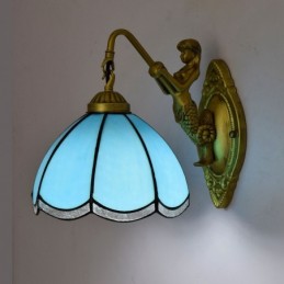 Væglampe i Tiffany-Stil med...