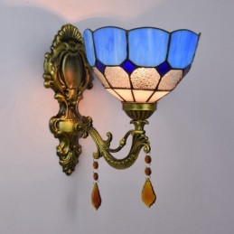 Væglampe i Tiffany-Stil med...