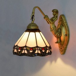 Væglampe i Tiffany-Stil med...