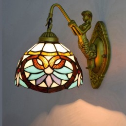 Væglampe i Tiffany-Stil med...
